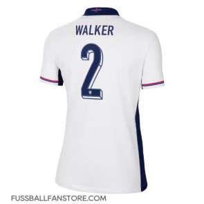 England Kyle Walker #2 Replik Heimtrikot Damen EM 2024 Kurzarm